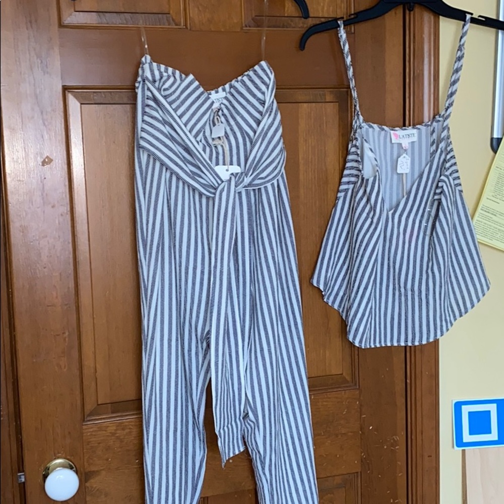 Black & white pant & top casual outfit